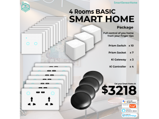 4 Rooms Smart Home Basic Package